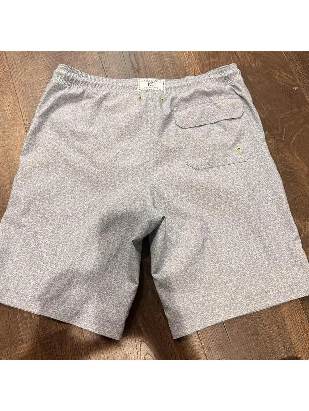 Southern Tide Men's Grey and Brown Swim-briefs-short